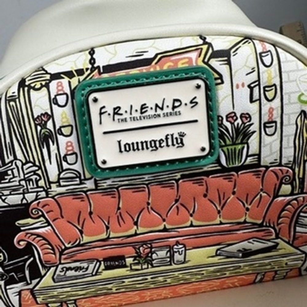 Loungefly WB Friends Central Perk Mini Backpack Couch Coffee Shop NWT - Picture 6 of 14